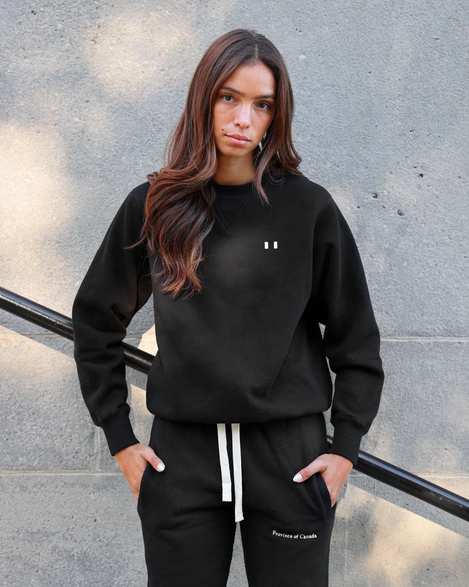 Lounge Fleece Sweatshirt Black - Unisex