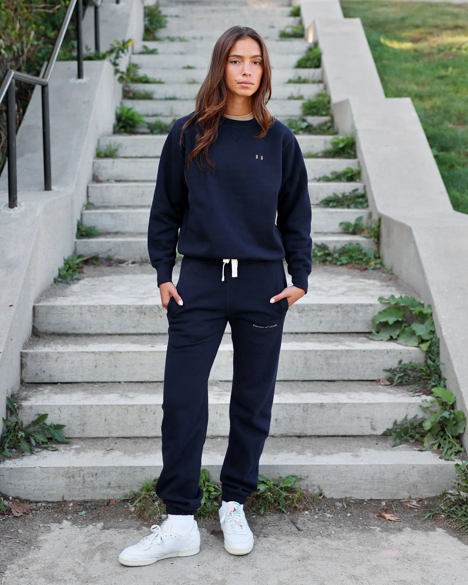 Lounge Fleece Sweatshirt Navy - Unisex