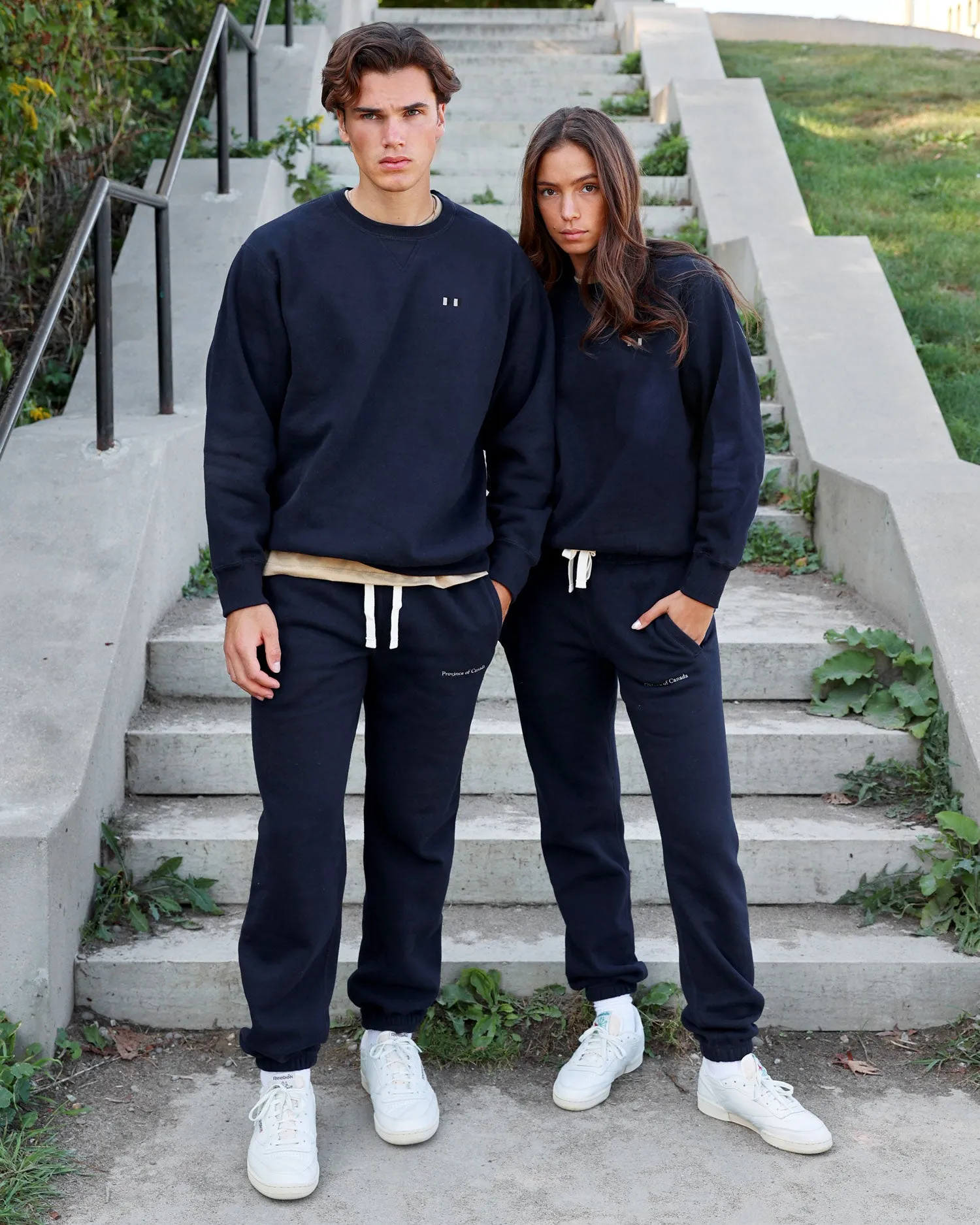 Lounge Fleece Sweatshirt Navy - Unisex