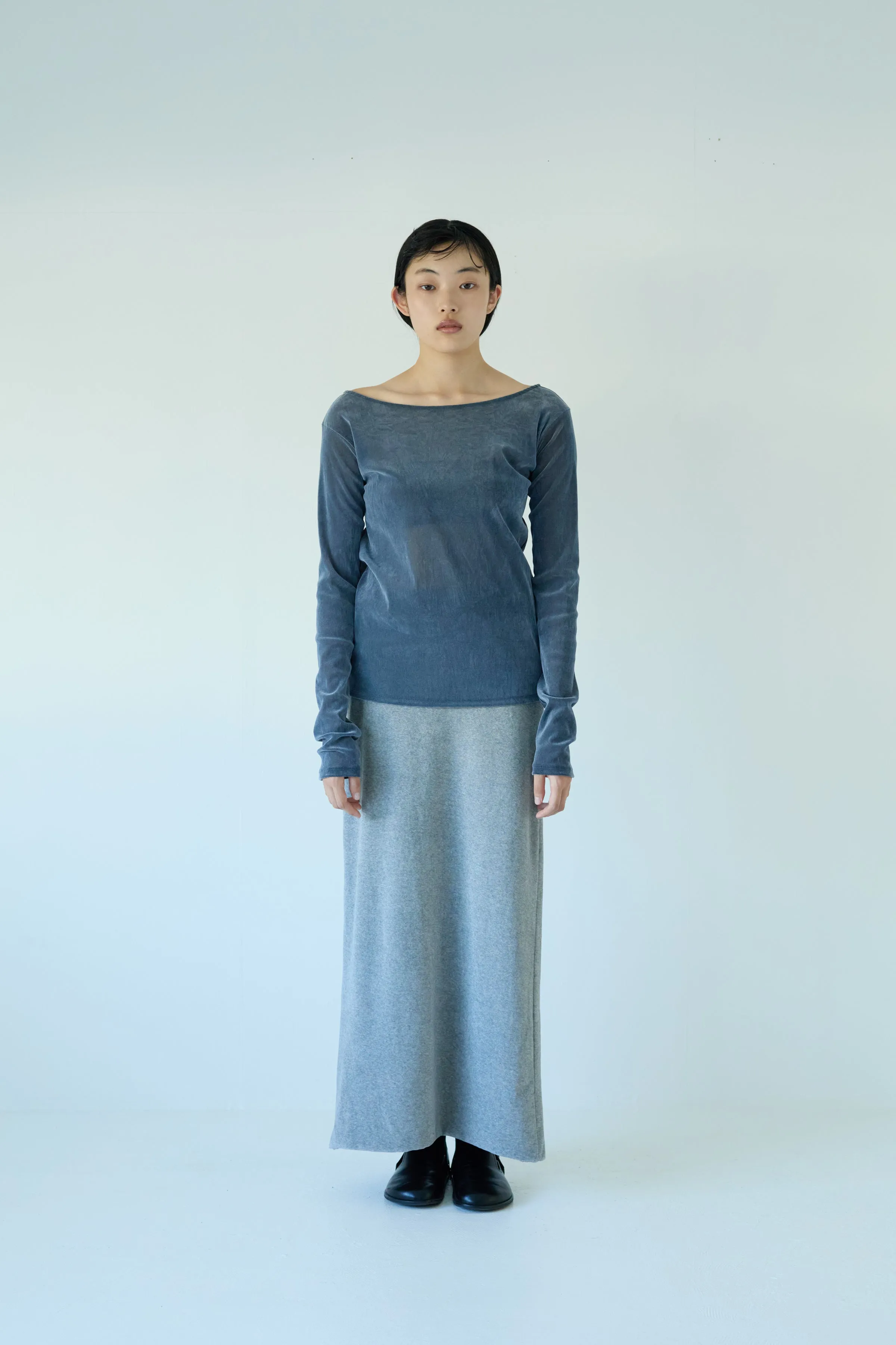 <PRE ODER >  Pile fabric skirt