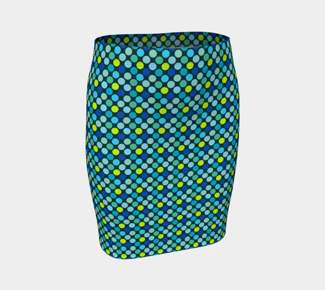 Marina Blue Fitted Skirt