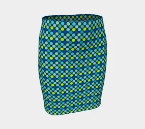 Marina Blue Fitted Skirt