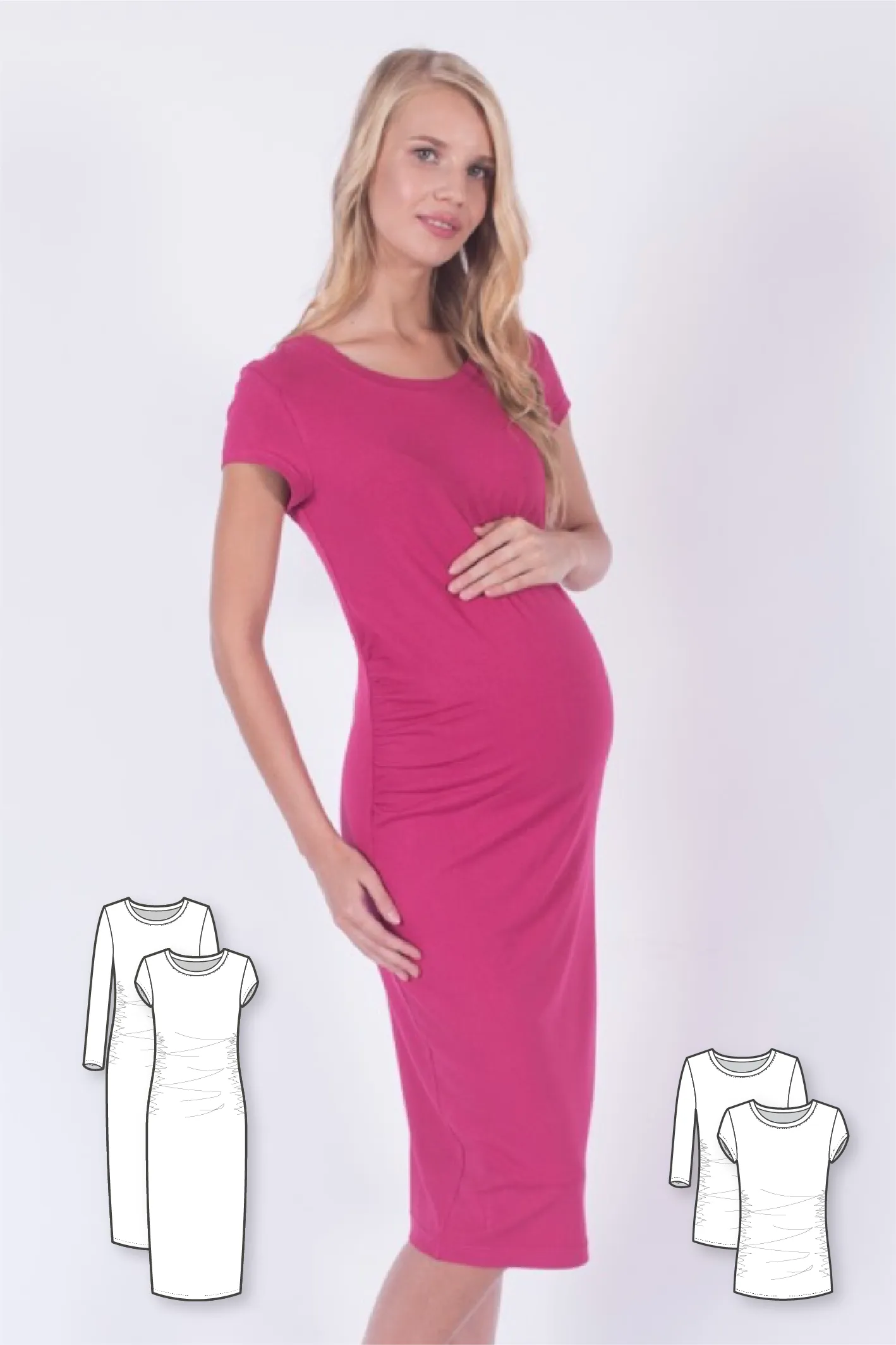 Maternity Knit T-Shirt Dress #3113