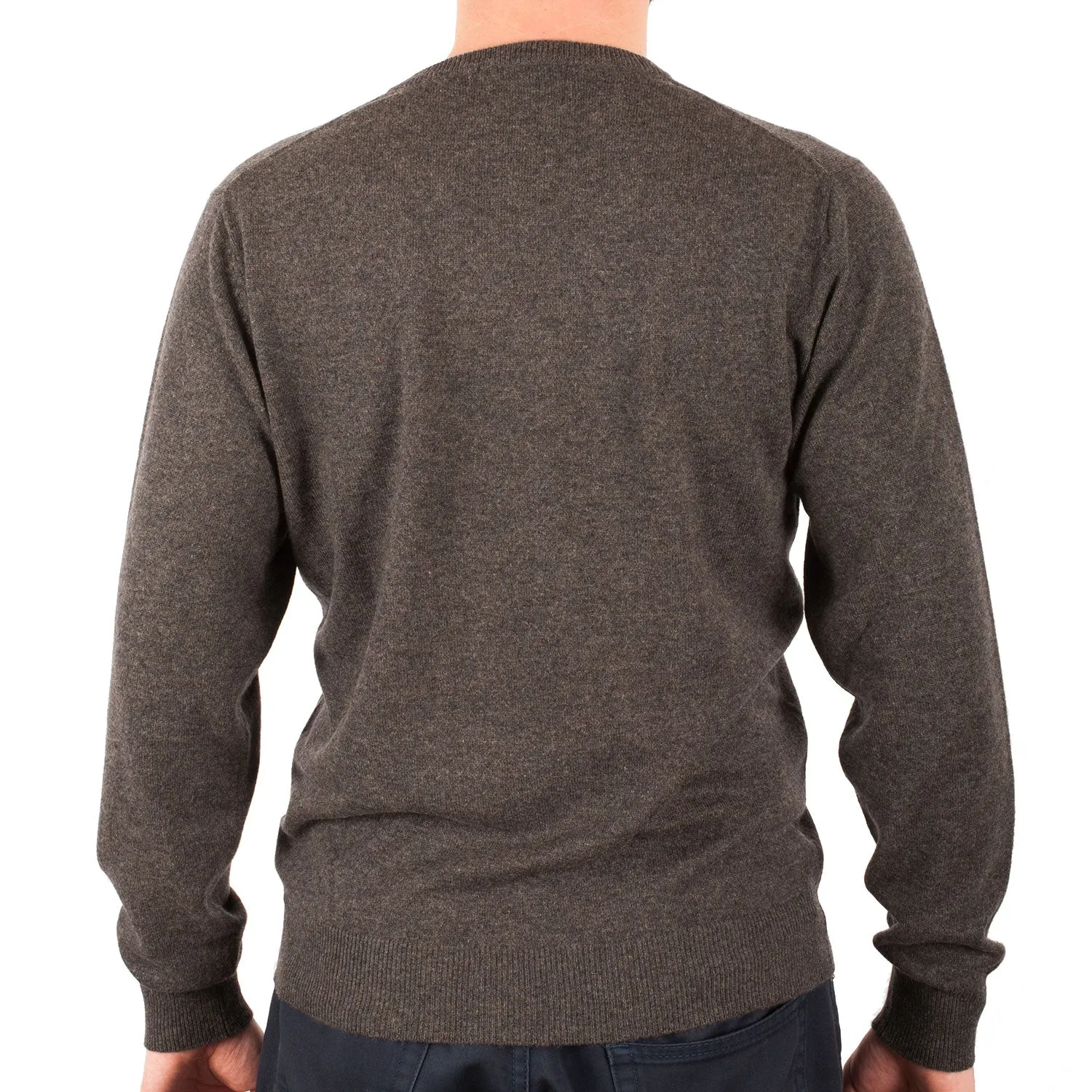 Men's Dunedin Cashmere 100% Cashmere V  Ptarmigan