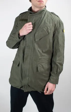 Mens Military Field Jacket - Belgian Olive Green