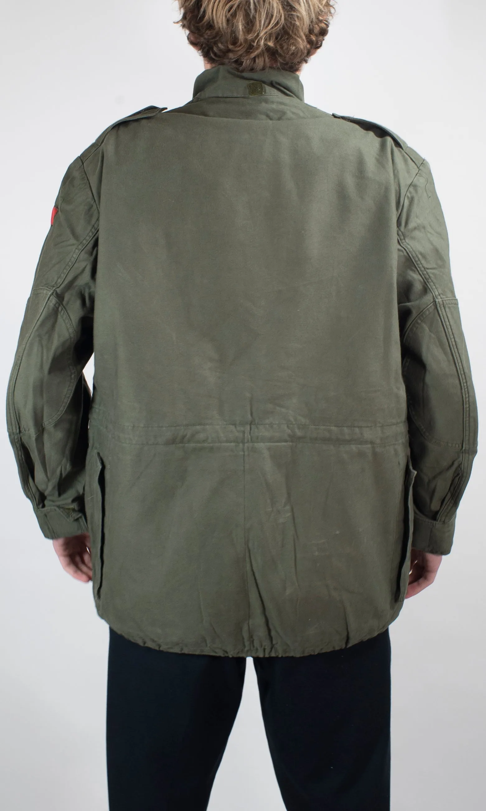 Mens Military Field Jacket - Belgian Olive Green