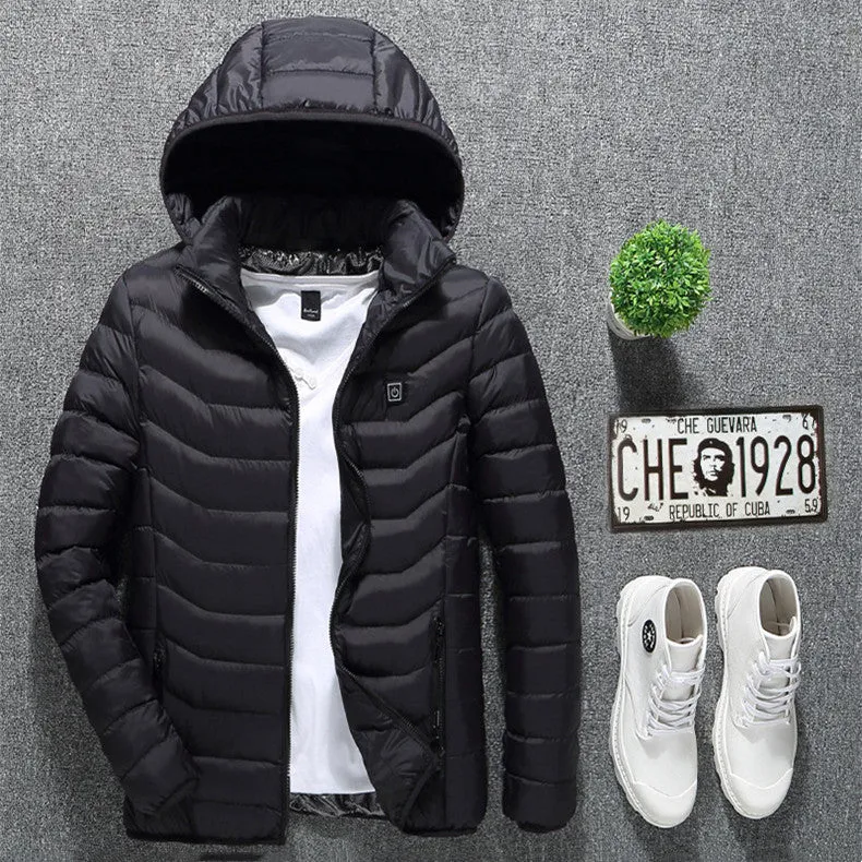 Men's Stay warm Heated Jacket winter Coat