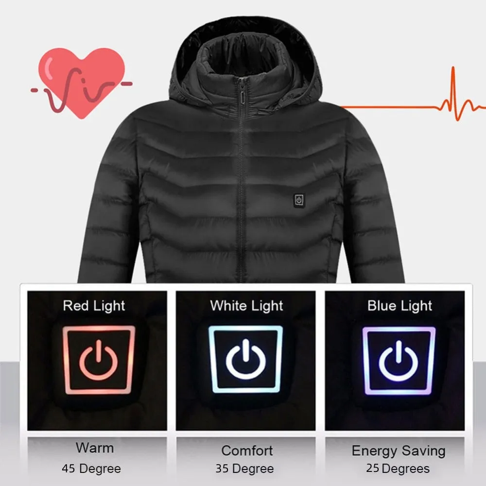 Men's Stay warm Heated Jacket winter Coat