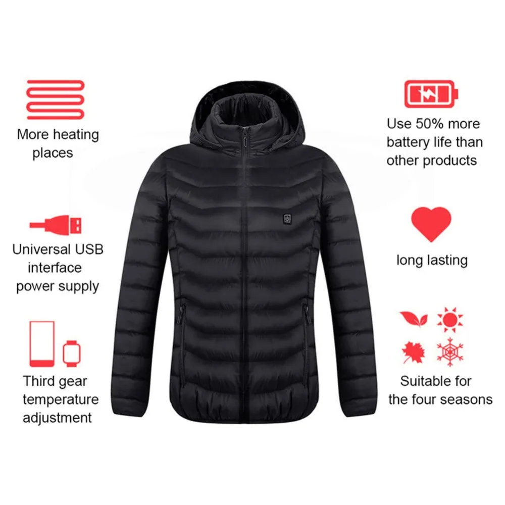 Men's Stay warm Heated Jacket winter Coat