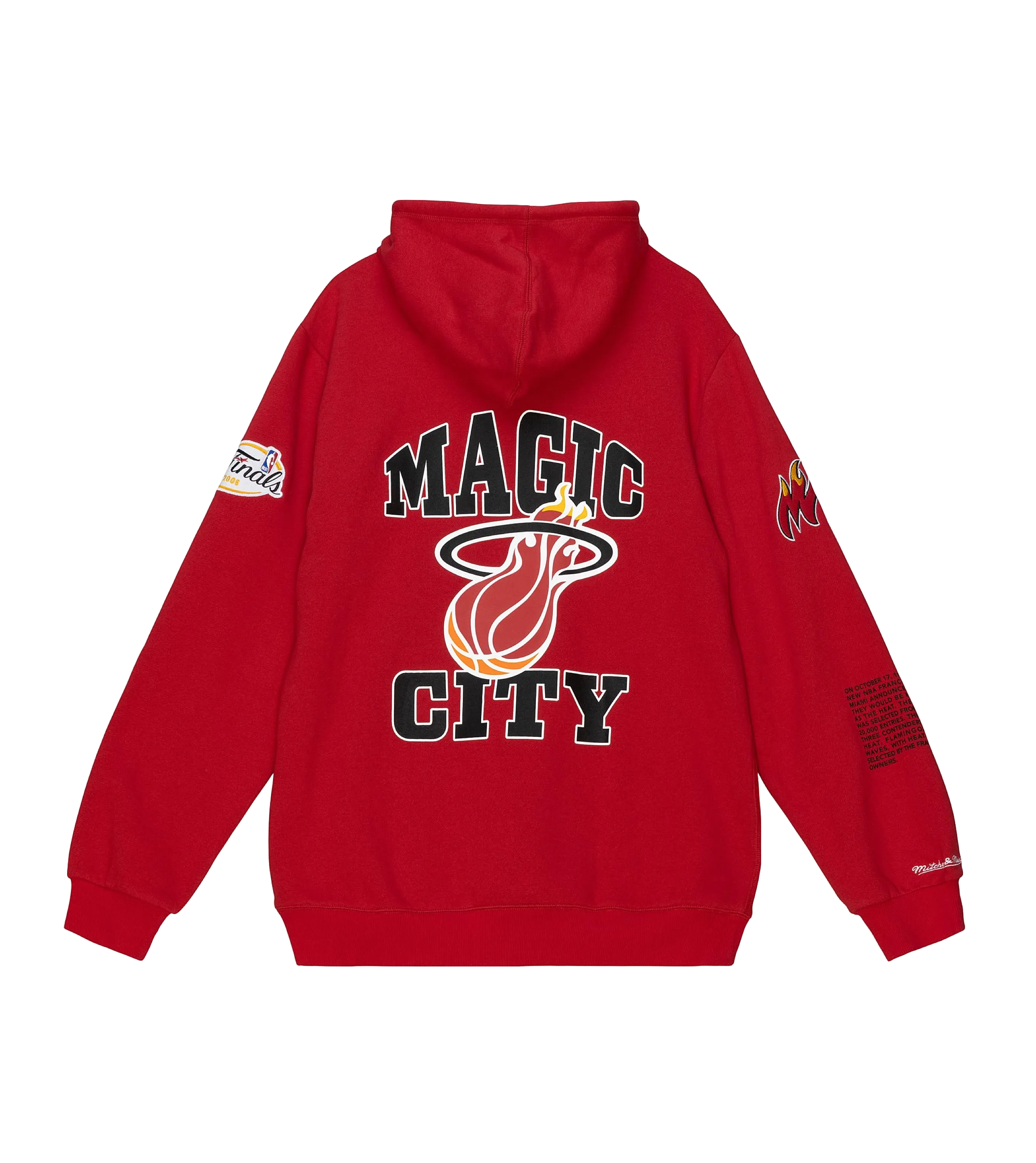 Mitchell and Ness Miami HEAT Origins Fleece Hoodie