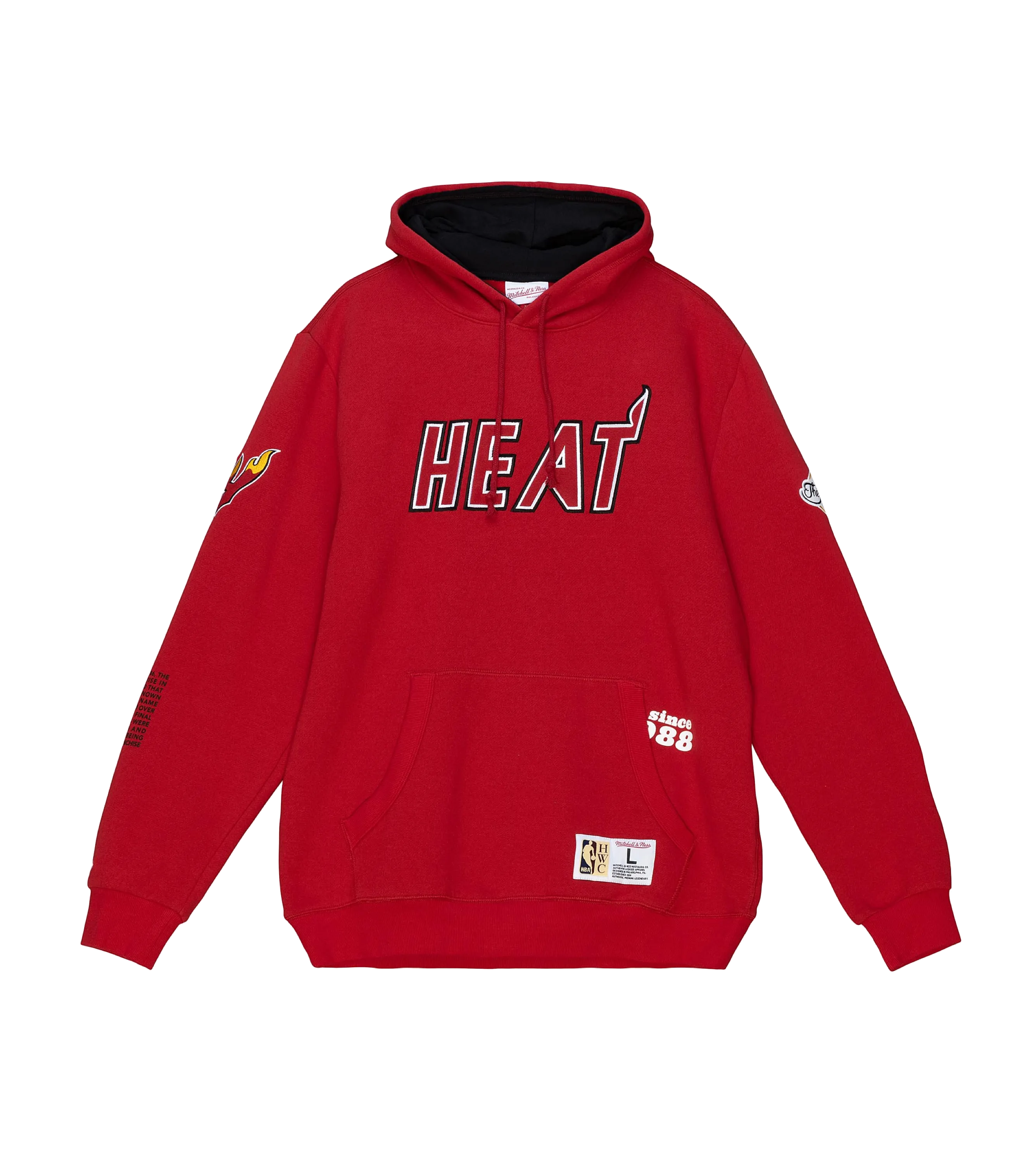 Mitchell and Ness Miami HEAT Origins Fleece Hoodie