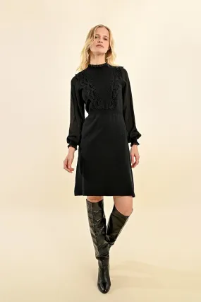 Molly Bracken Black Ruffle Dress