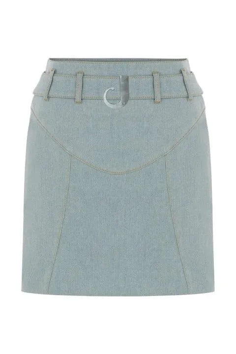 Monte J Logo Belted Skirt