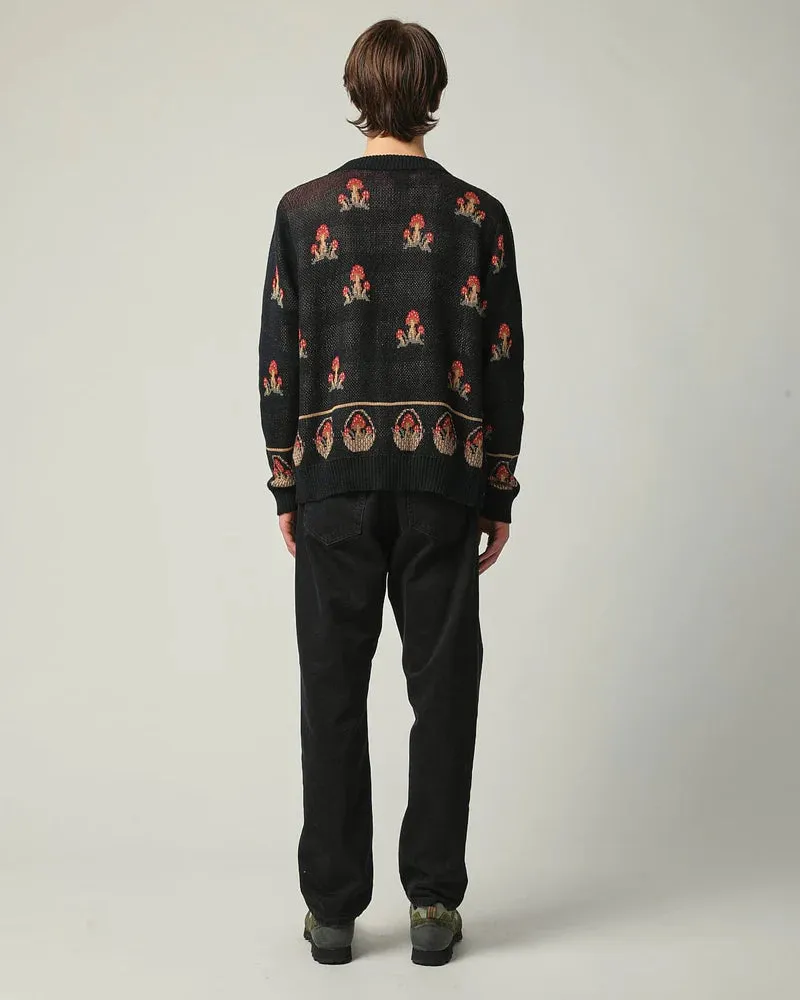 Mushroom K12 Cardigan Black