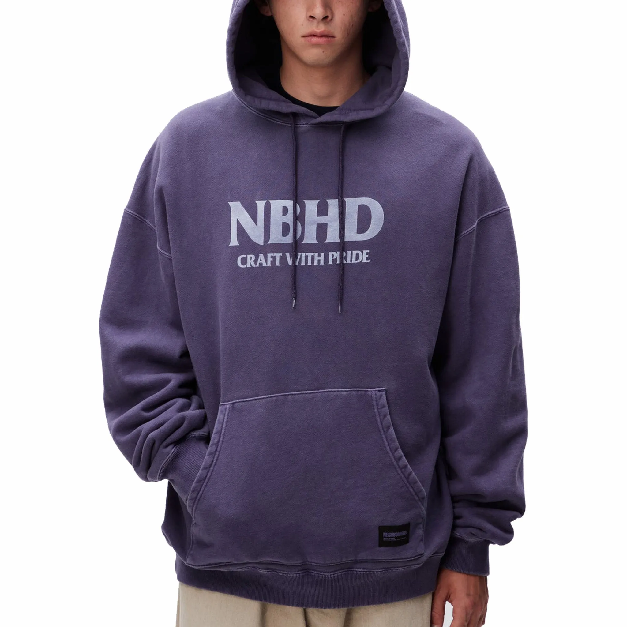 Neighborhood Pigment Dyed Sweatparka LS (Purple)