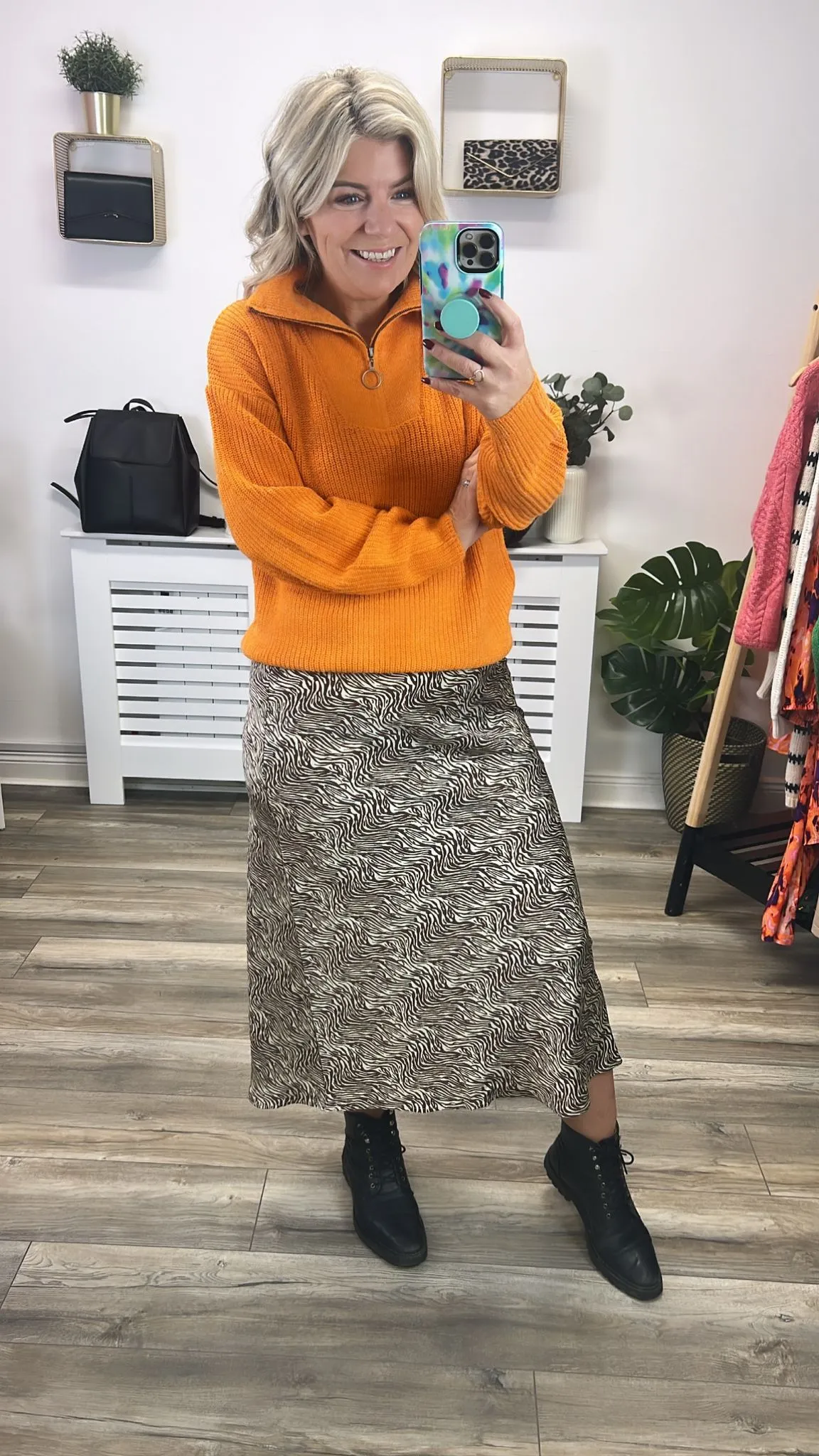 Novo Knit Jumper (Orange Pepper)