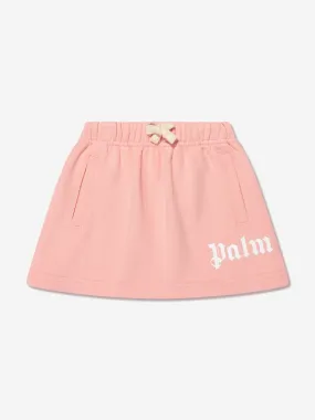 Palm Angels Girls Classic Overlogo Sweat Skirt in Pink