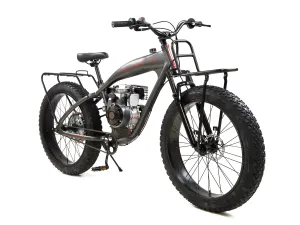 PHATMOTO™ ALL TERRAIN Fat Tire 2021 - 79cc Motorized Bicycle with Hilliard Clutch (Matte Graphite)