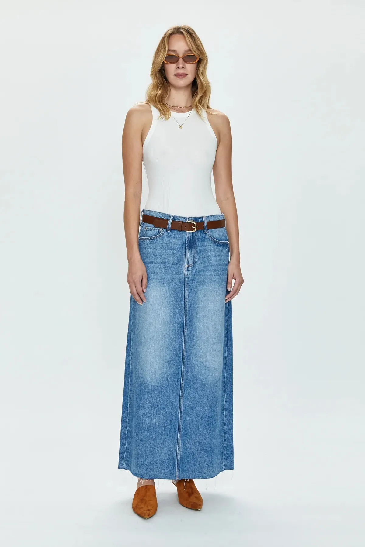 Pistola Raye Maxi Skirt: High Noon