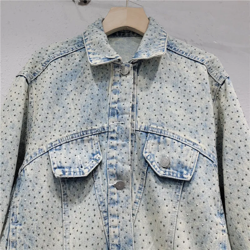 Pre Order: Hot Diamond Loose Denim Jacket