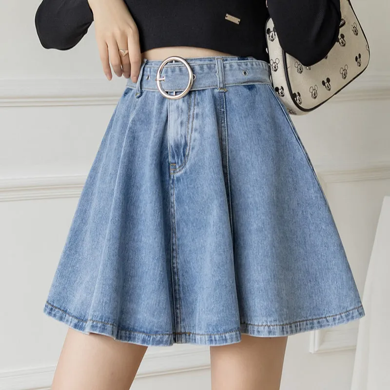 Preppy Denim Skirt