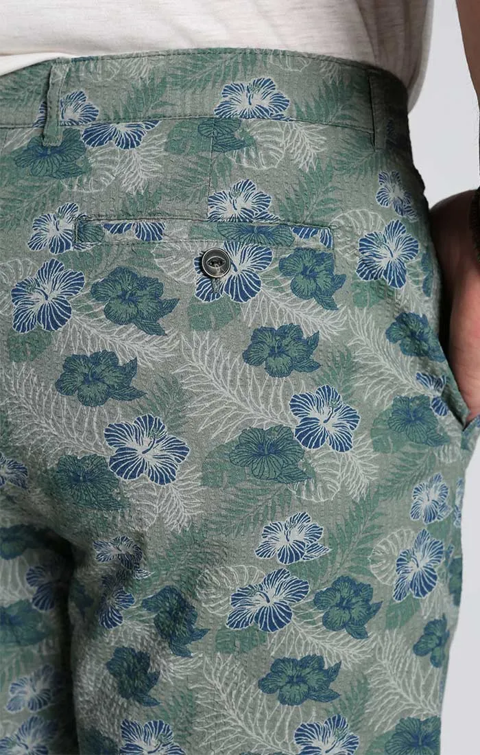 Print Seersucker Short