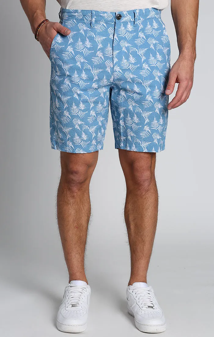 Print Seersucker Short