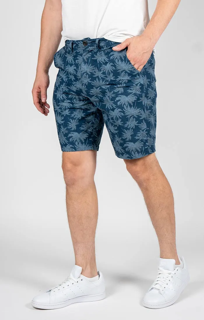 Print Seersucker Short