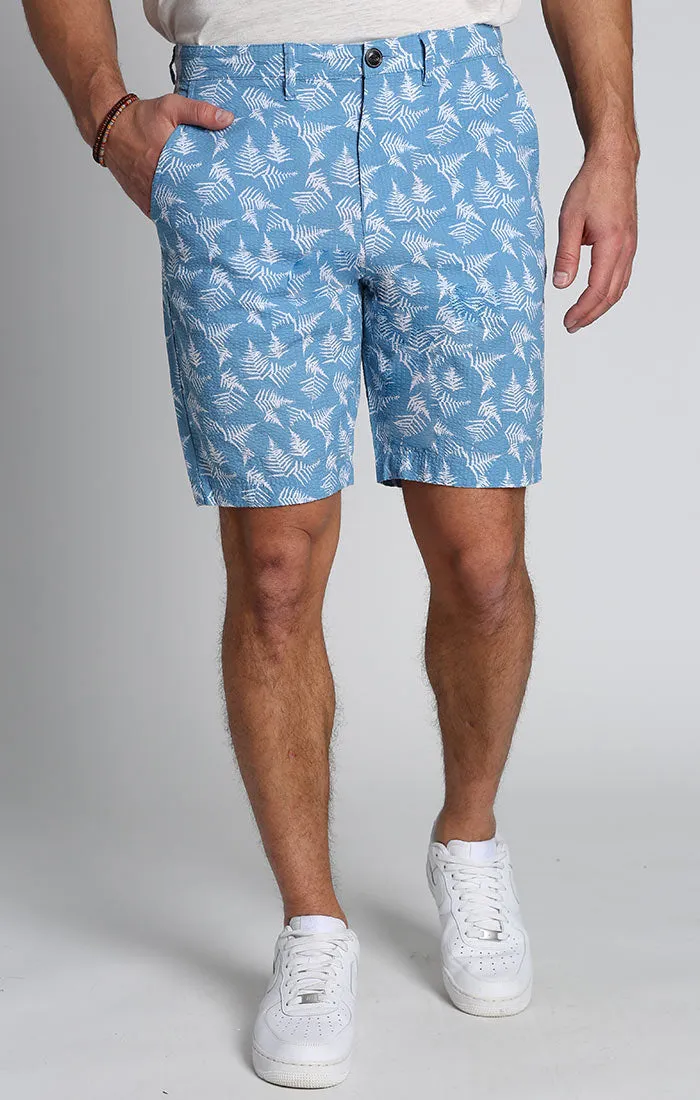 Print Seersucker Short