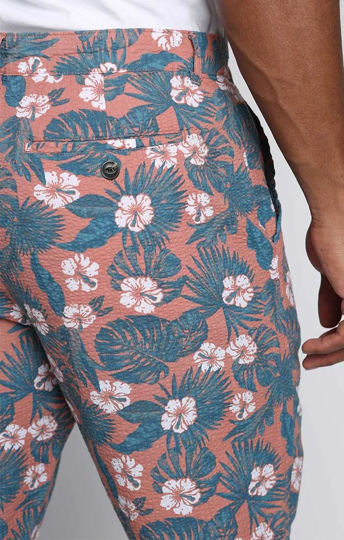 Print Seersucker Short