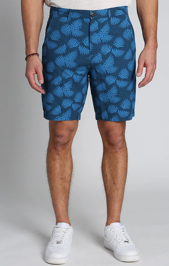 Print Seersucker Short