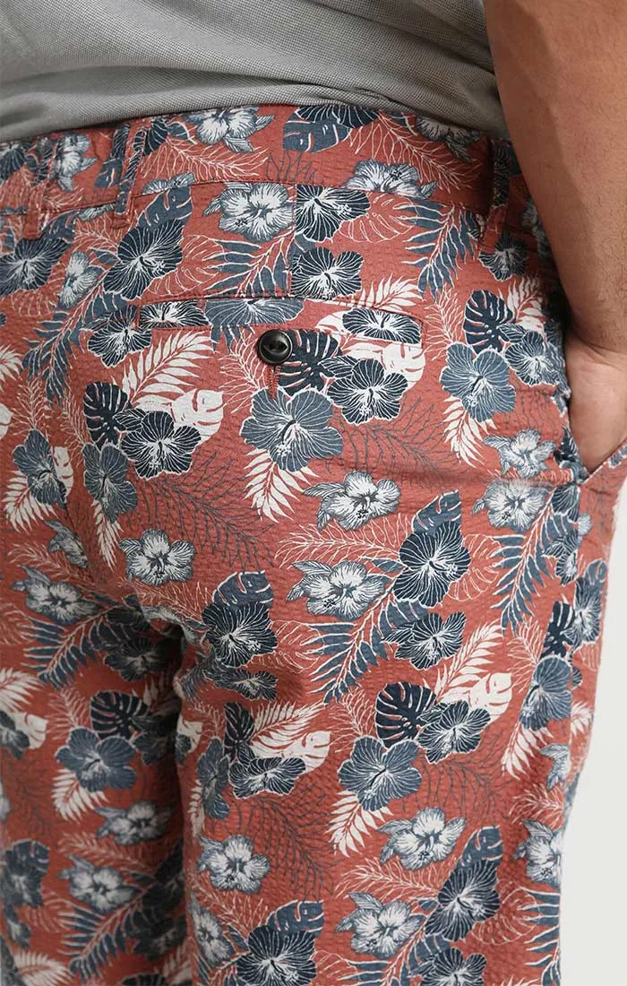 Print Seersucker Short