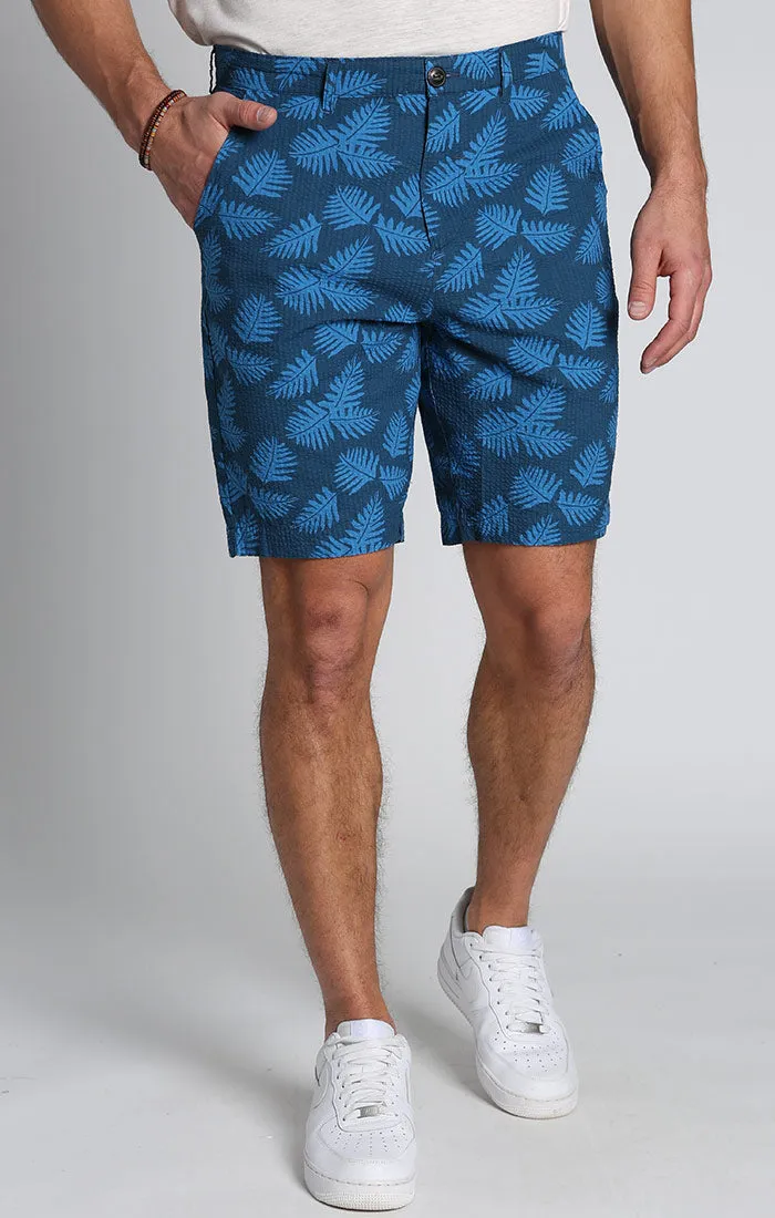 Print Seersucker Short