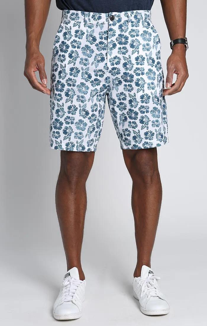 Print Seersucker Short