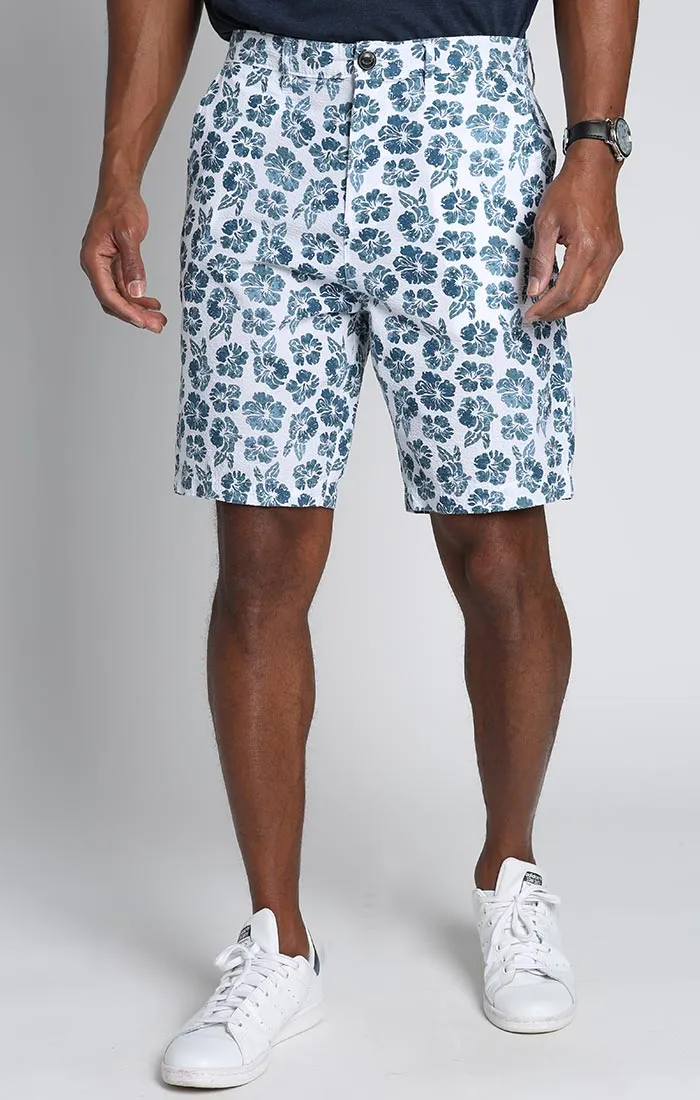 Print Seersucker Short