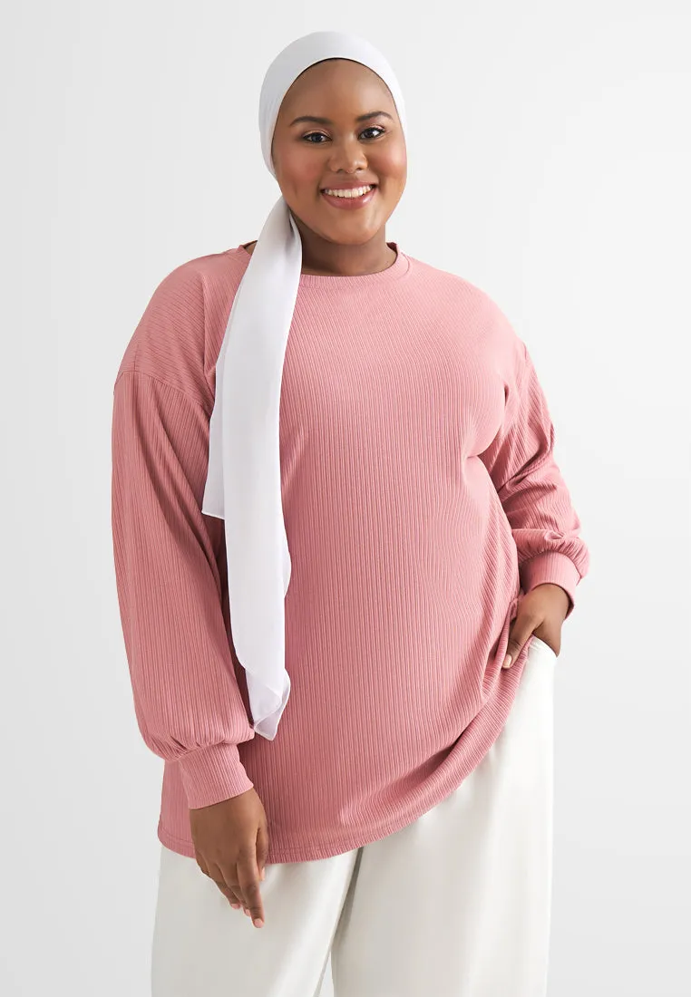 Qamar Relax Ribbed Quarantine Jumper Top