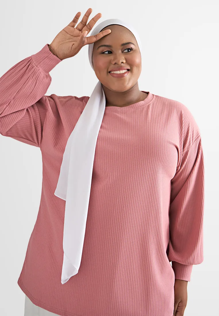 Qamar Relax Ribbed Quarantine Jumper Top