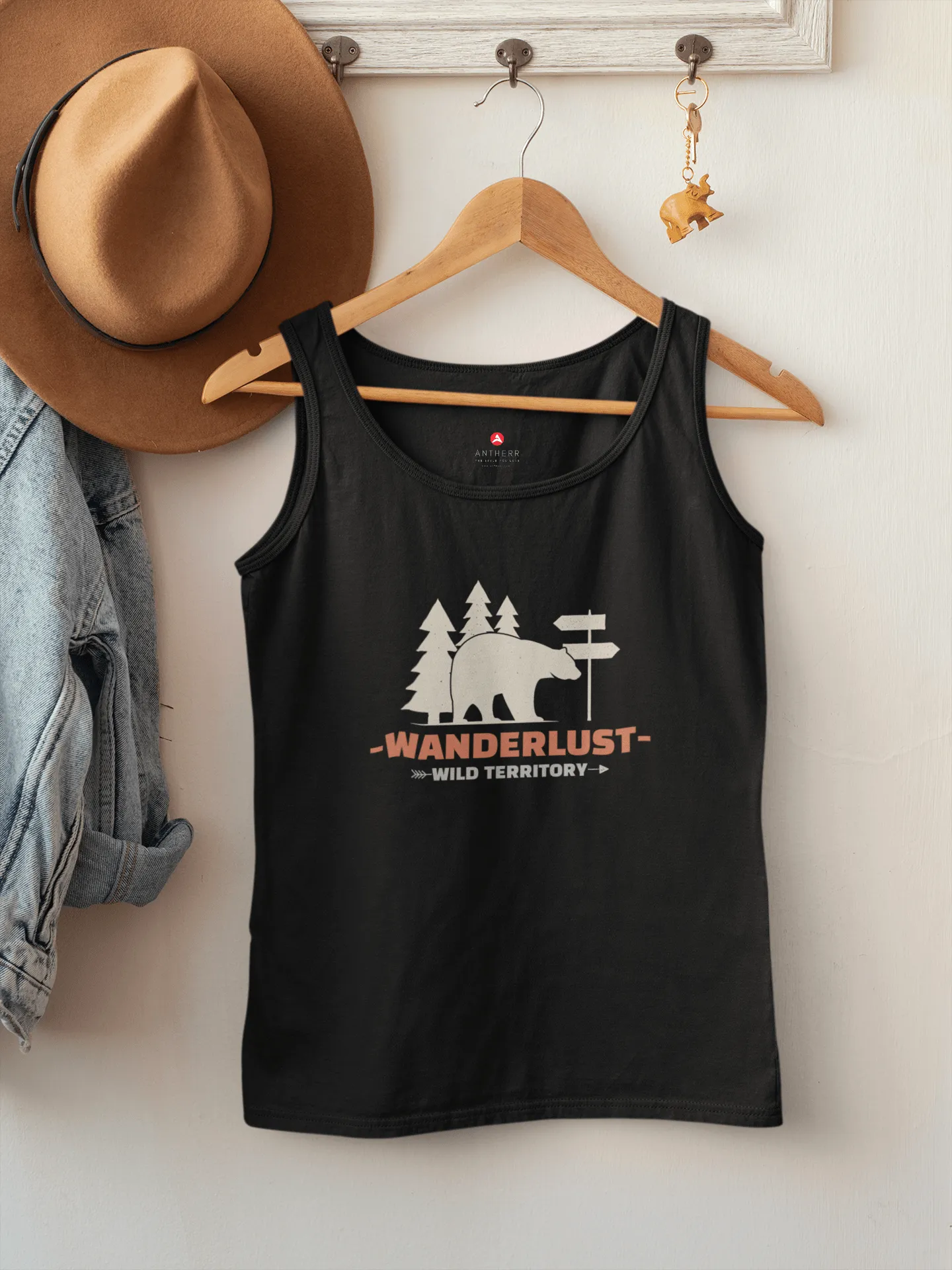 "WANDERLUST"- SLEEVELESS T-SHIRTS