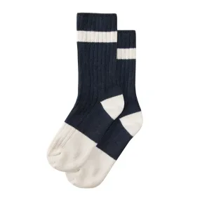 Recycled Cotton Sock Navy