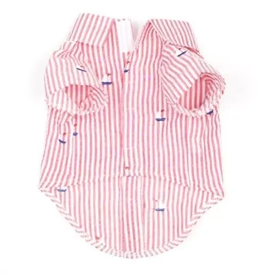 Red Stripe Sailboat Shirt