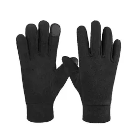 Rocker Fleece Winter Warm Anti-Slip Gloves Outdoor Riding Sports Gloves, Size: L(Black)