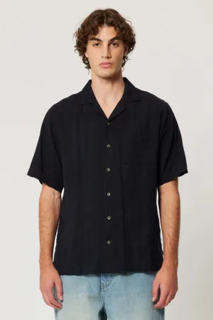 ROLLAS - Bowler Seersucker Shirt Vintage Black