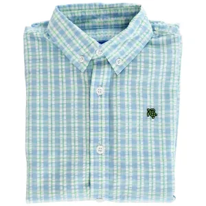 Roscoe Button Down Shirt - Retreat Seersucker