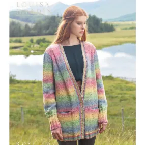 Rose Knitting Pattern from the Louisa Harding Tulla Tweed Collection