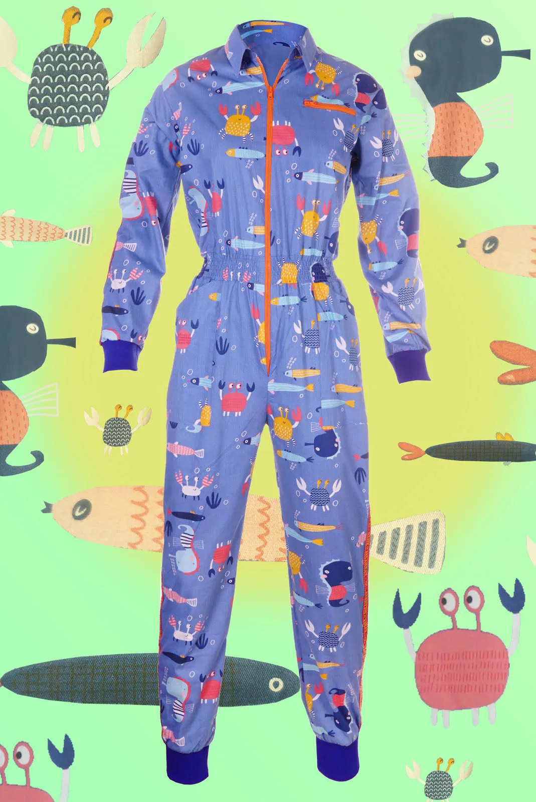 Sea Life - Banging Boilersuit - Cinched