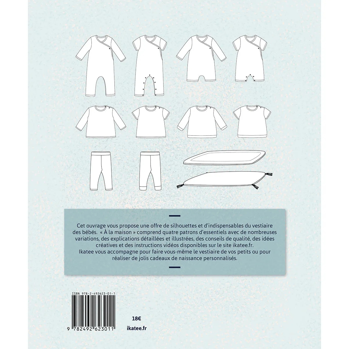 Sewing patterns book for babies "AT HOME" Ebook