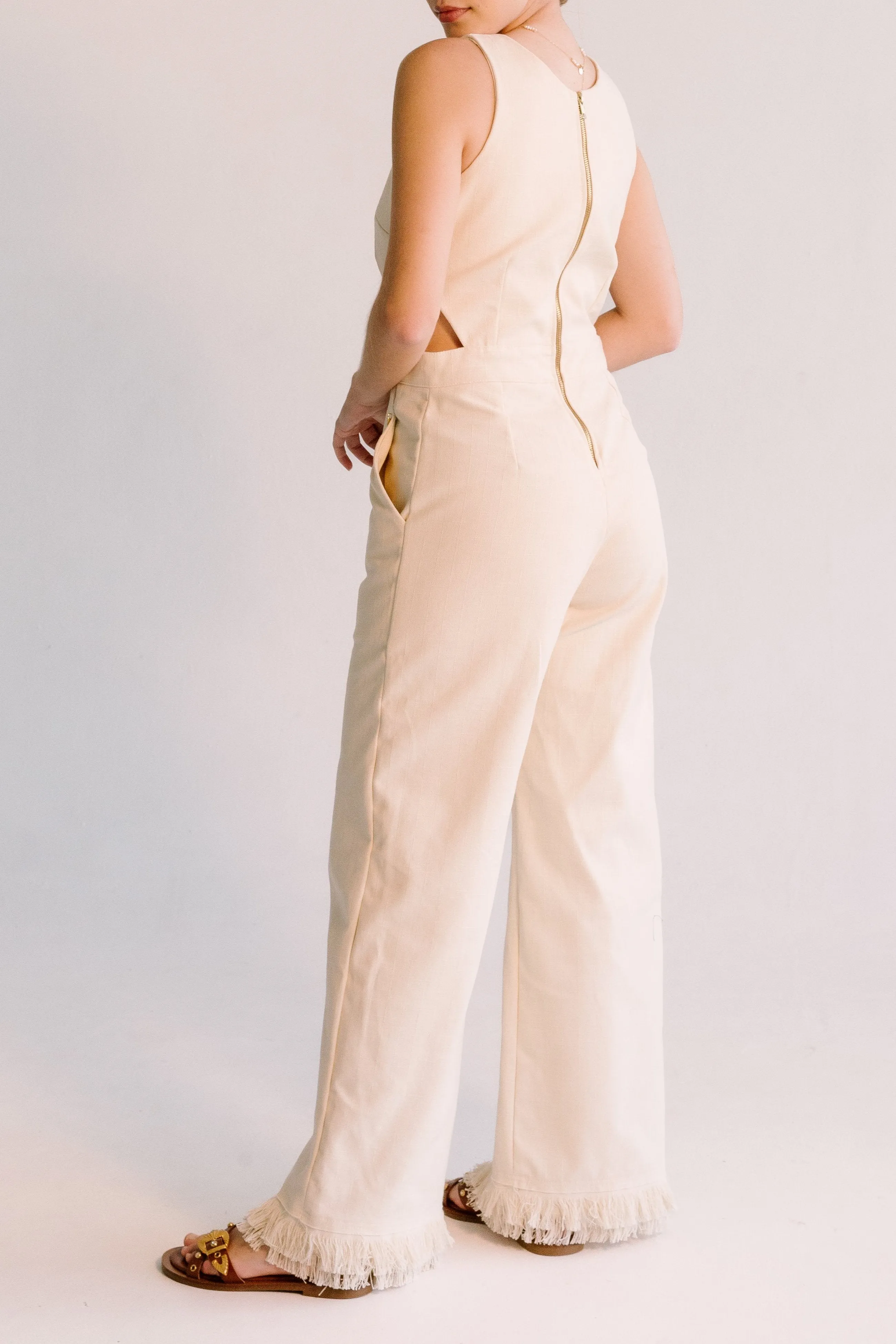 Sharon Jumpsuit - Buttercream