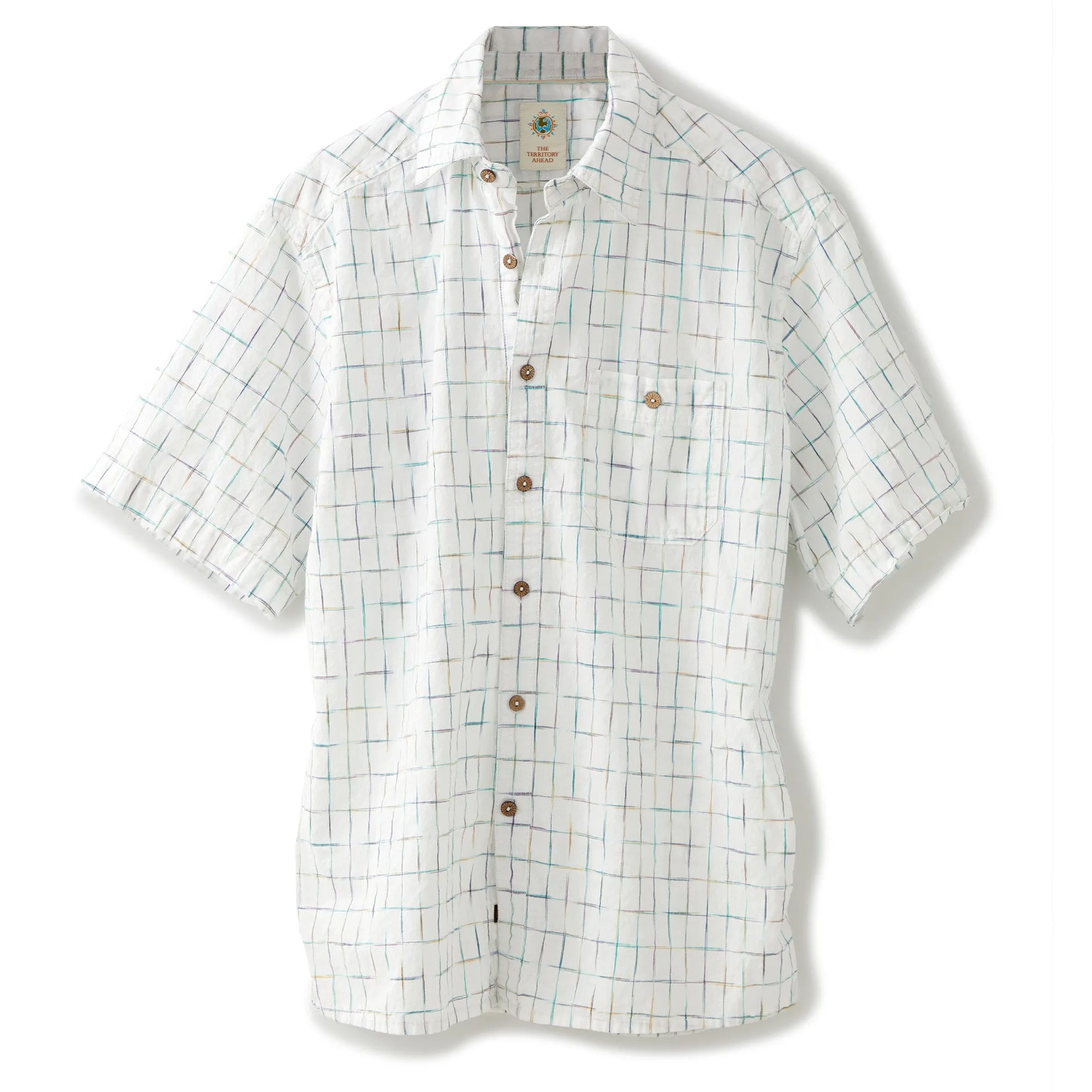 Short Sleeve Sayulita Space-Dyed Check Shirt