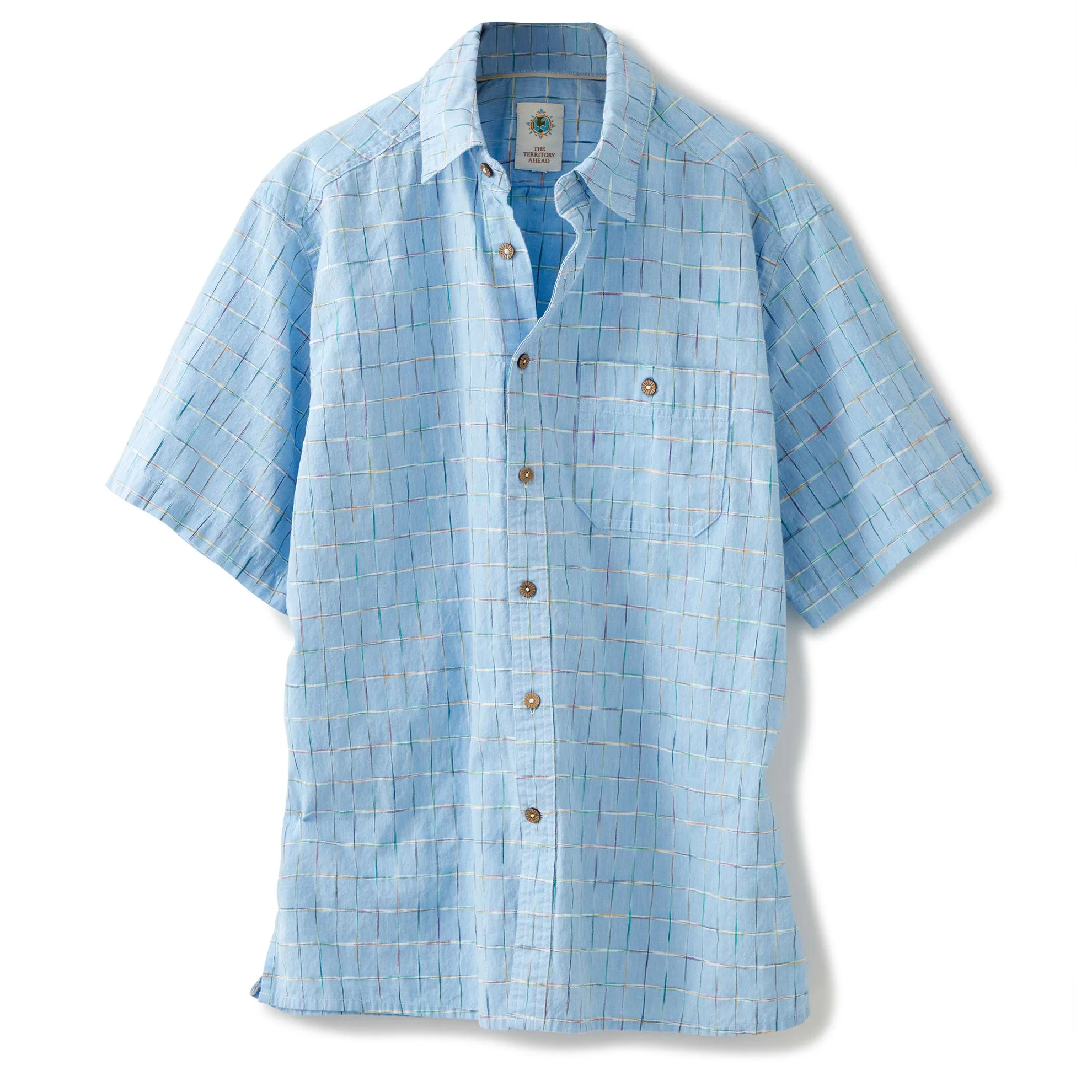 Short Sleeve Sayulita Space-Dyed Check Shirt