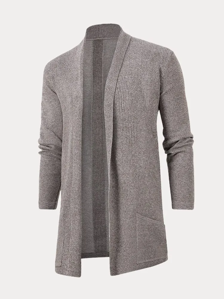 Slim Fit Long Knit Cardigan